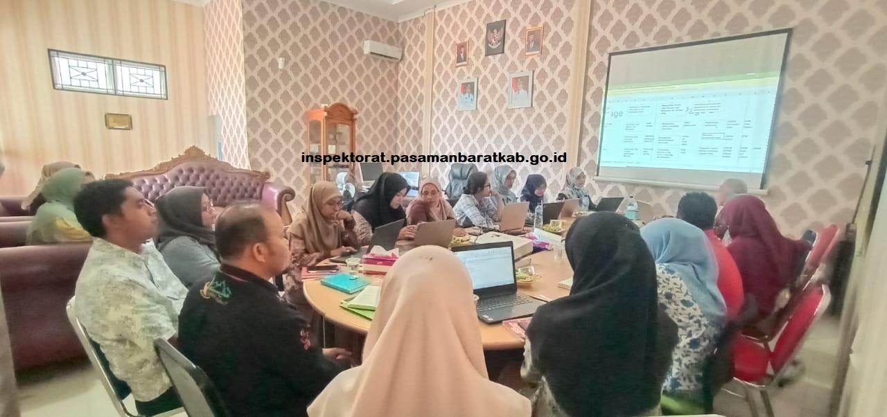BPKP Perwakilan Provinsi Sumatera Barat Melakukan Evaluasi Atas Penilaian Mandiri dan Penjamin Kualitas SPIP Terintegritasi Menuju Level 3