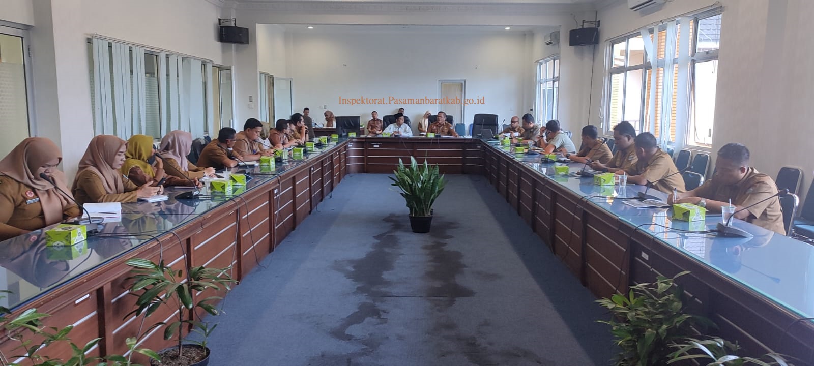 Bahas Tindak Lanjut Rekomendasi Hasil Pemeriksaan BPK Tahun 2022, Wabup Risnawanto Tegaskan Optimalisasi Penguatan Fungsi Pengawasan APIP dan Eksternal BPK